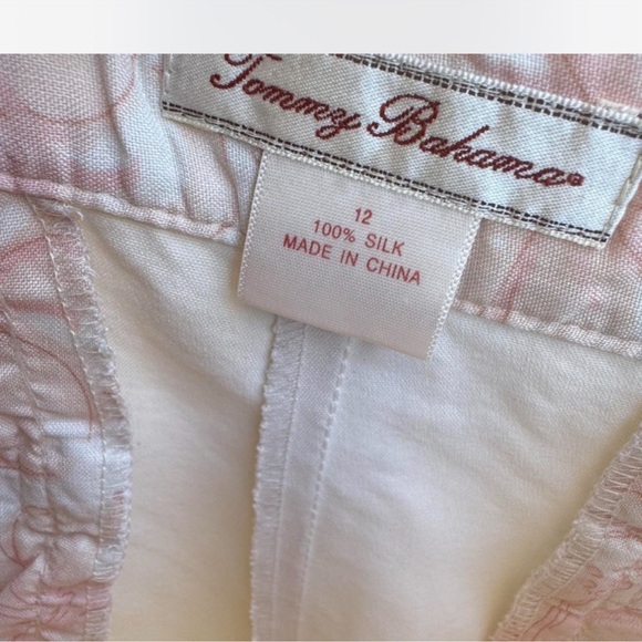 Tommy Bahama Women's Cream Silk Pants - Picture 2 of 5